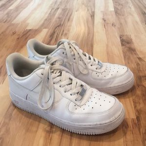 Nike white Air Force 1 shoes